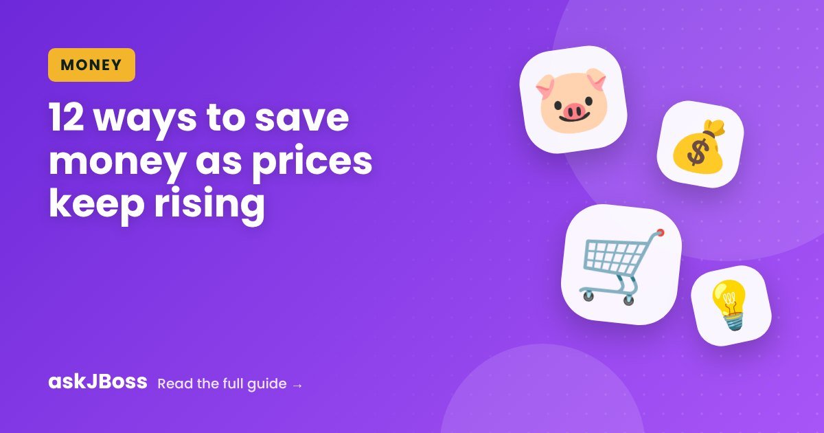 Illustration of a piggy bank, shopping basket and coins