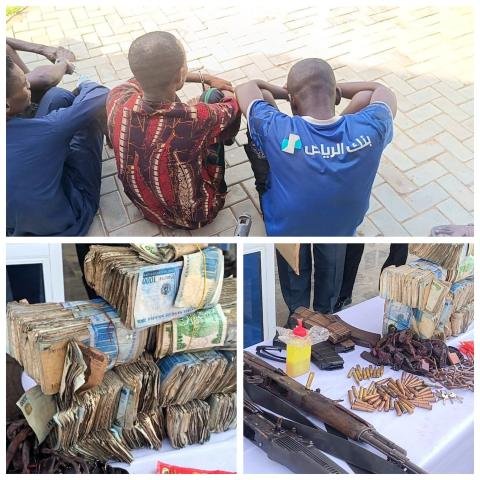 Photo: Police arrest three suspected kidnappers, recover N5.52m in Adamawa