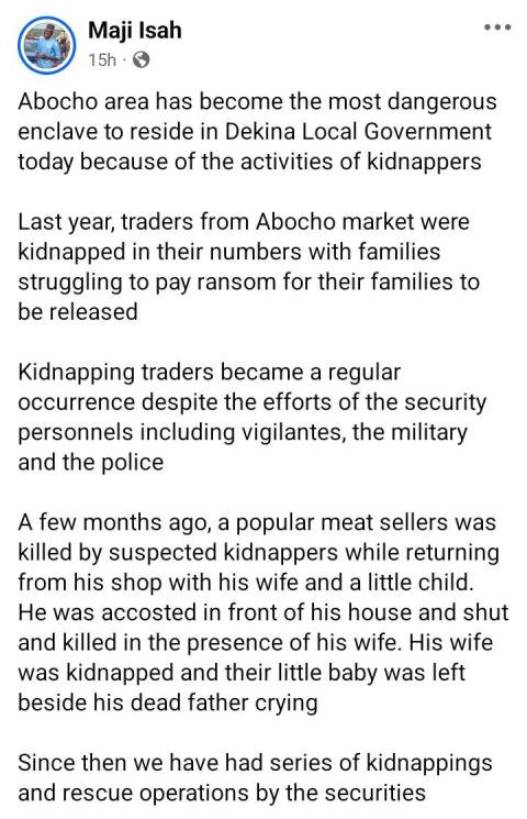 Photo: APC youth leader and his wife reportedly kidnapped in Kogi
